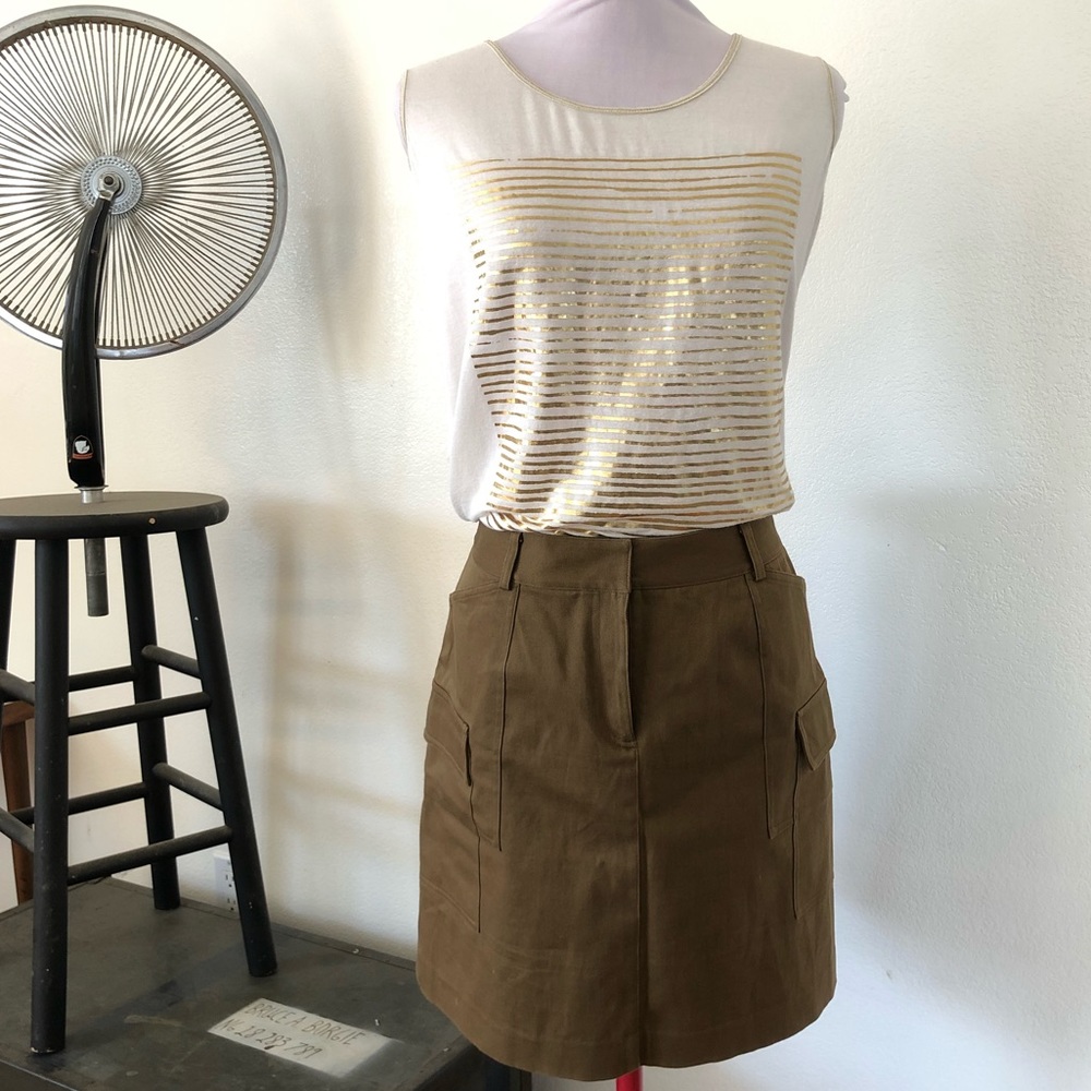 Grace - Olive Green Miniskirt